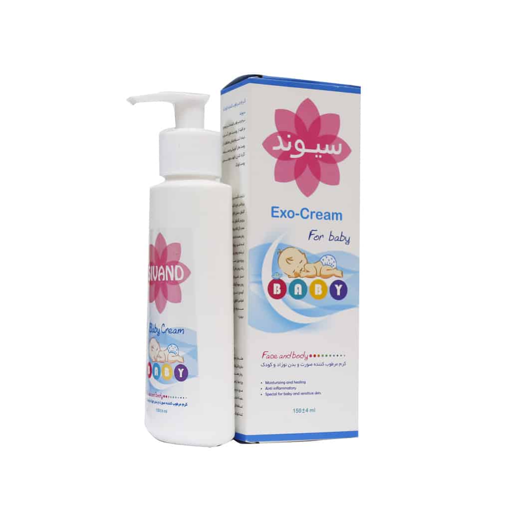کرم مرطوب کننده کودک سیوند سری Moisturizing مدل Exo_Cream حجم ۱۵۰ میلی لیتر