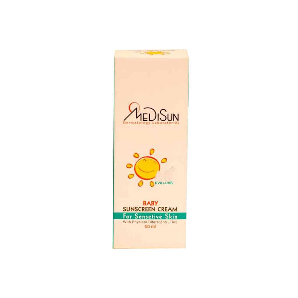 کرم ضد آفتاب کودک مدیسان +SPF40 مناسب پوست حساس