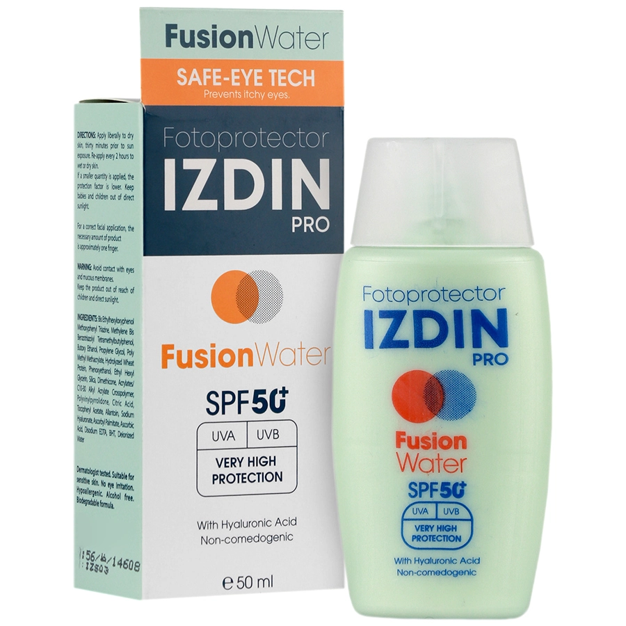 کرم ضد آفتاب فیوژن واتر SPF50 برند ایزیدین پرو